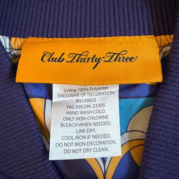 Disneyland Ultra Exclusive Private Club 33 Bomber Jacket Full Zip NWT Size XXL - Picture 9 of 13